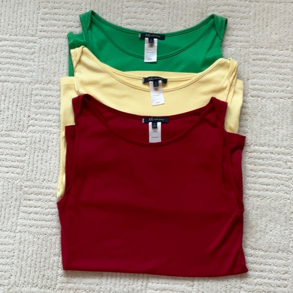 BUNDLE of THREE Anne Klein tank tops NWOT